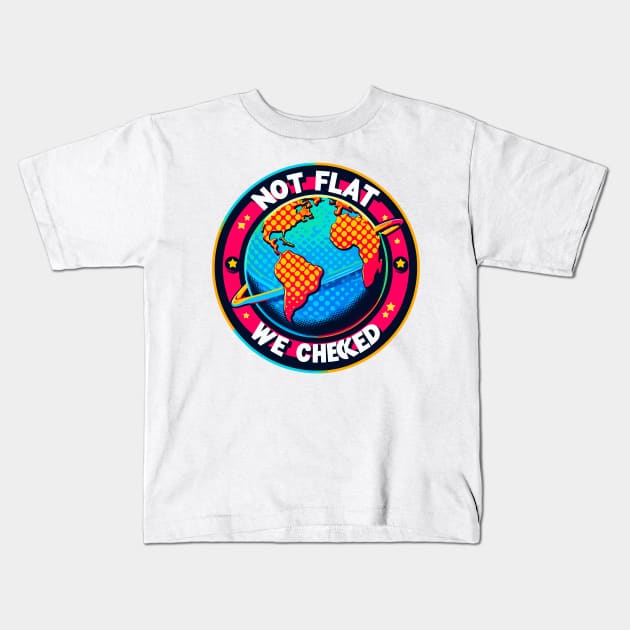 Flat Earth Kids T-Shirt by Vehicles-Art